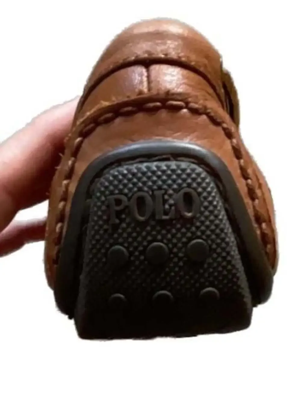Polo Ralph Lauren Brown Leather Moccasin Driving Shoes